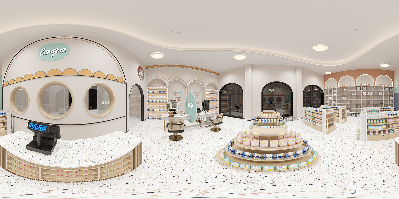 近期渲染丨母婴店（图ZMzA5MTczOTY4） - 商业空间设计 - 站酷设计师奕阳视觉设计原创素材 - 站酷ZCOOL