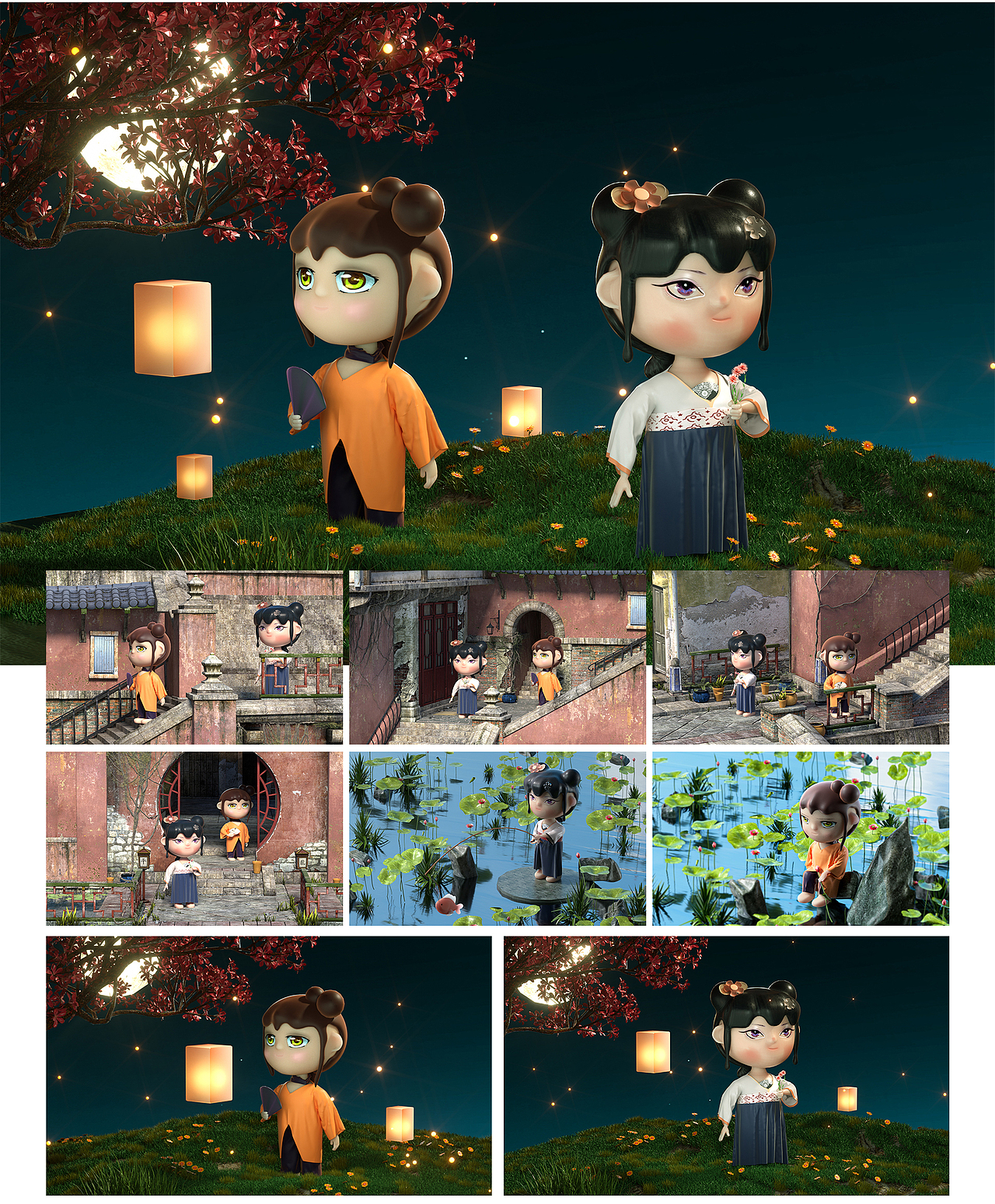 豆花和元宵 IP设计|IP形象|原创IP设计（图ZMzA5MDM2MzA0） - 人物/生物 - 站酷设计师福小屿原创素材 - 站酷ZCOOL