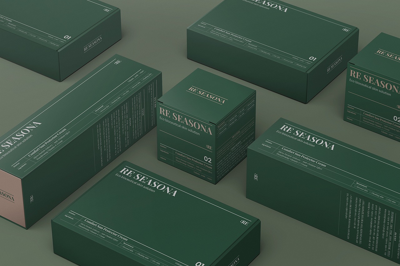 矩形正方形纸盒样机