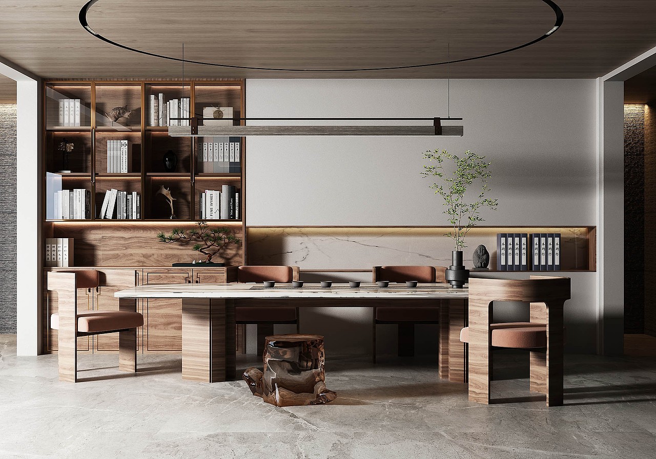 新中式书房茶室