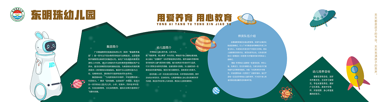 科技与传统相结合的幼儿园文化墙（图ZMzE1MTUwODI0） - 宣传物料 - 站酷设计师云间小云原创素材 - 站酷ZCOOL