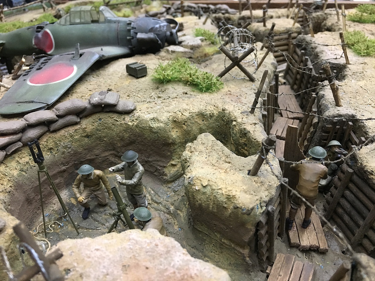 微缩场景 战场模型沙盘 制作过程揭秘