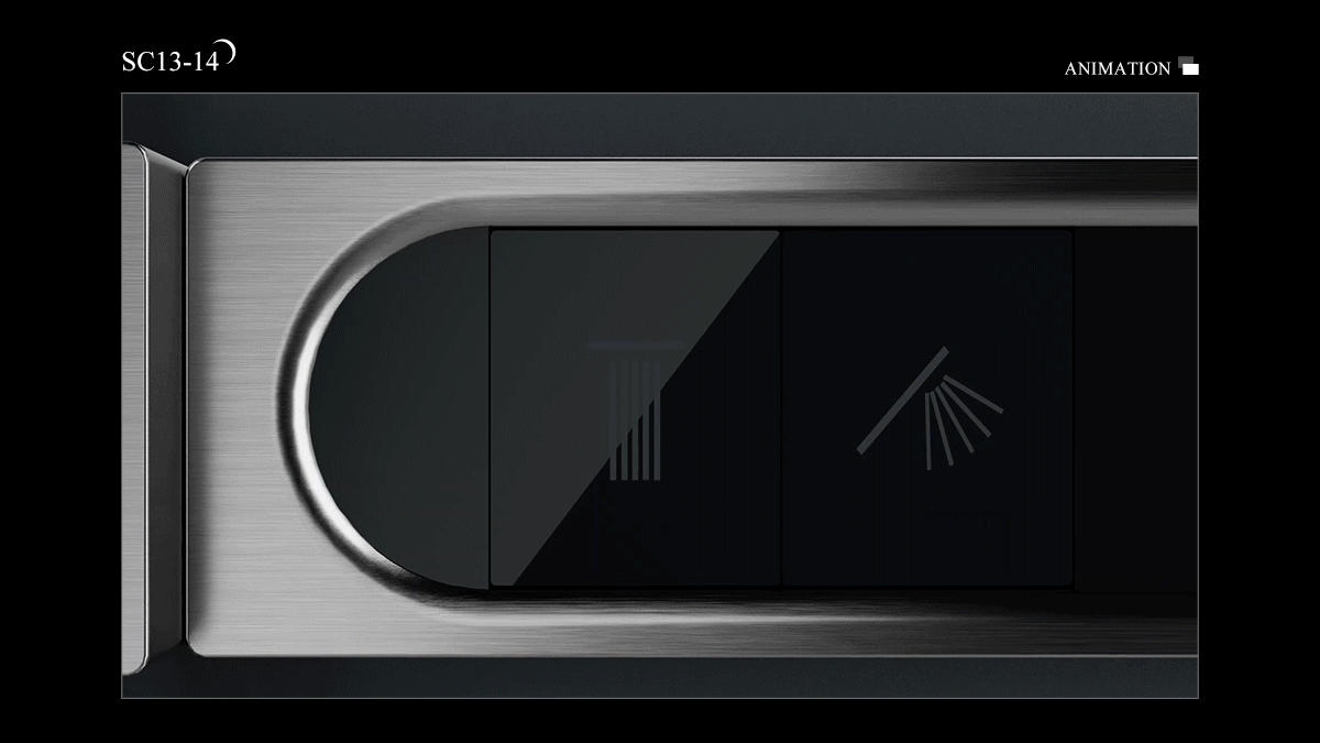 箭牌盈月系列花洒三维动画