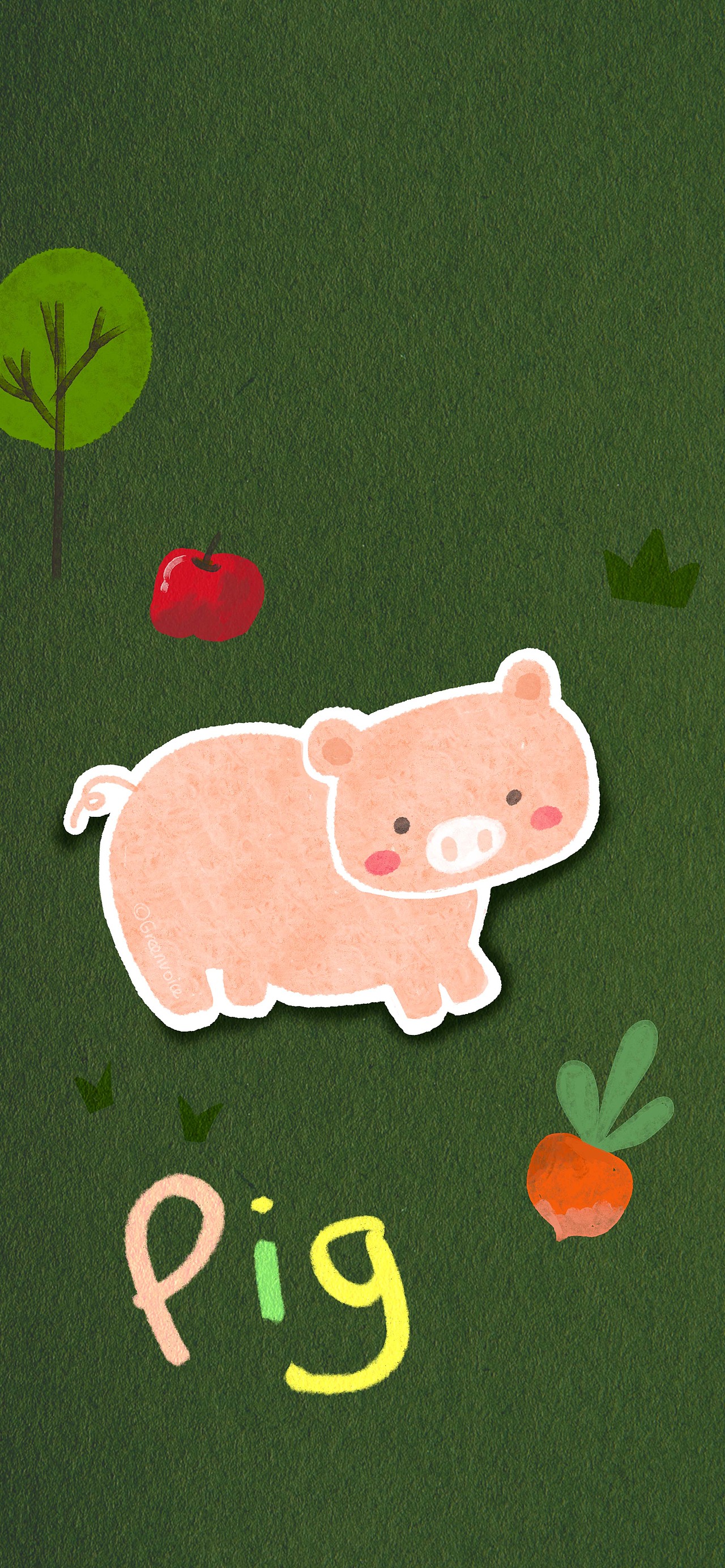 农场里的小动物|-手机壁纸-简笔画可爱动物