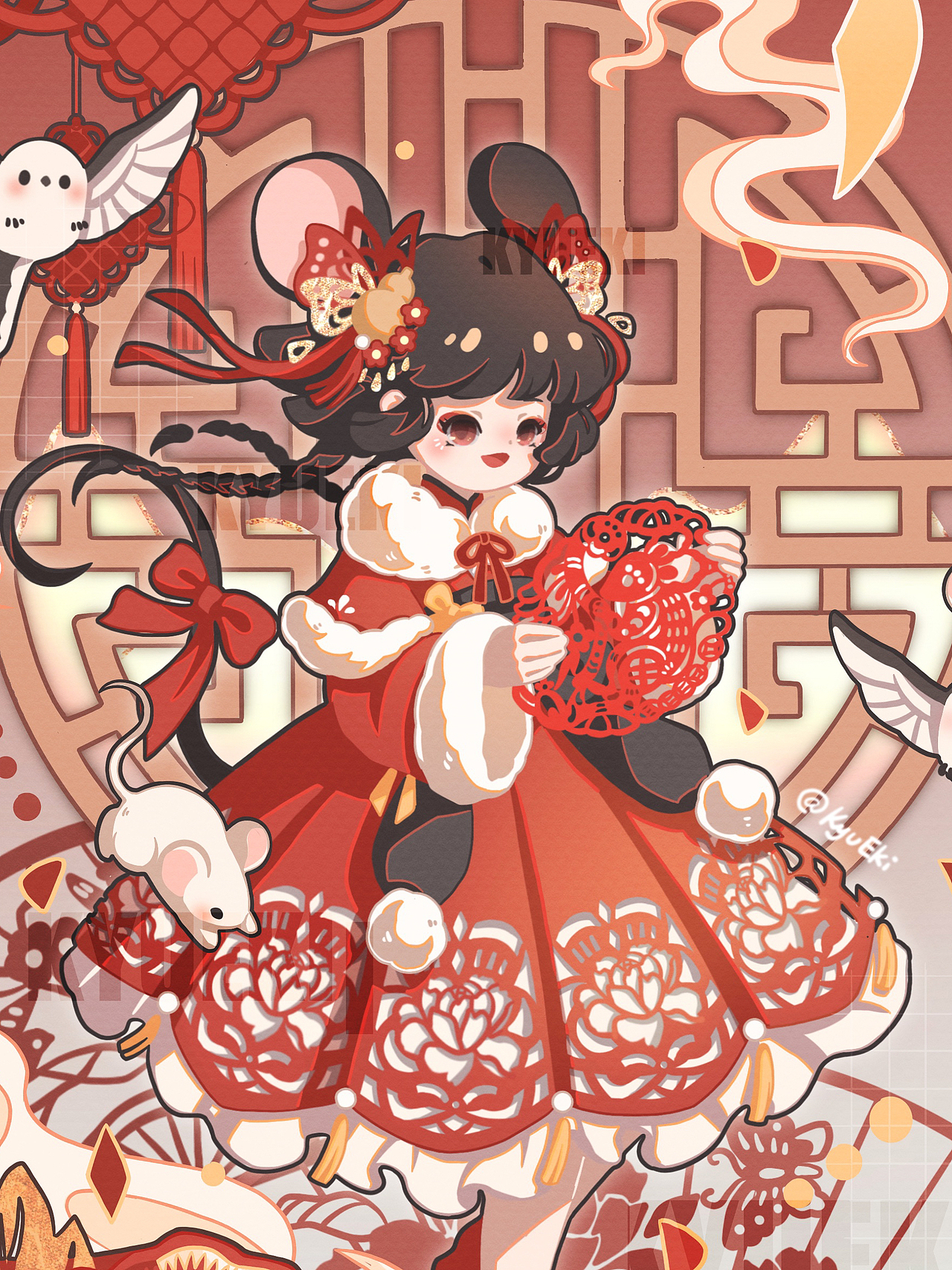 十二生肖插画系列（图ZMzE4NDkzNTc2） - 创作习作 - 站酷设计师KyuEki原创素材 - 站酷ZCOOL