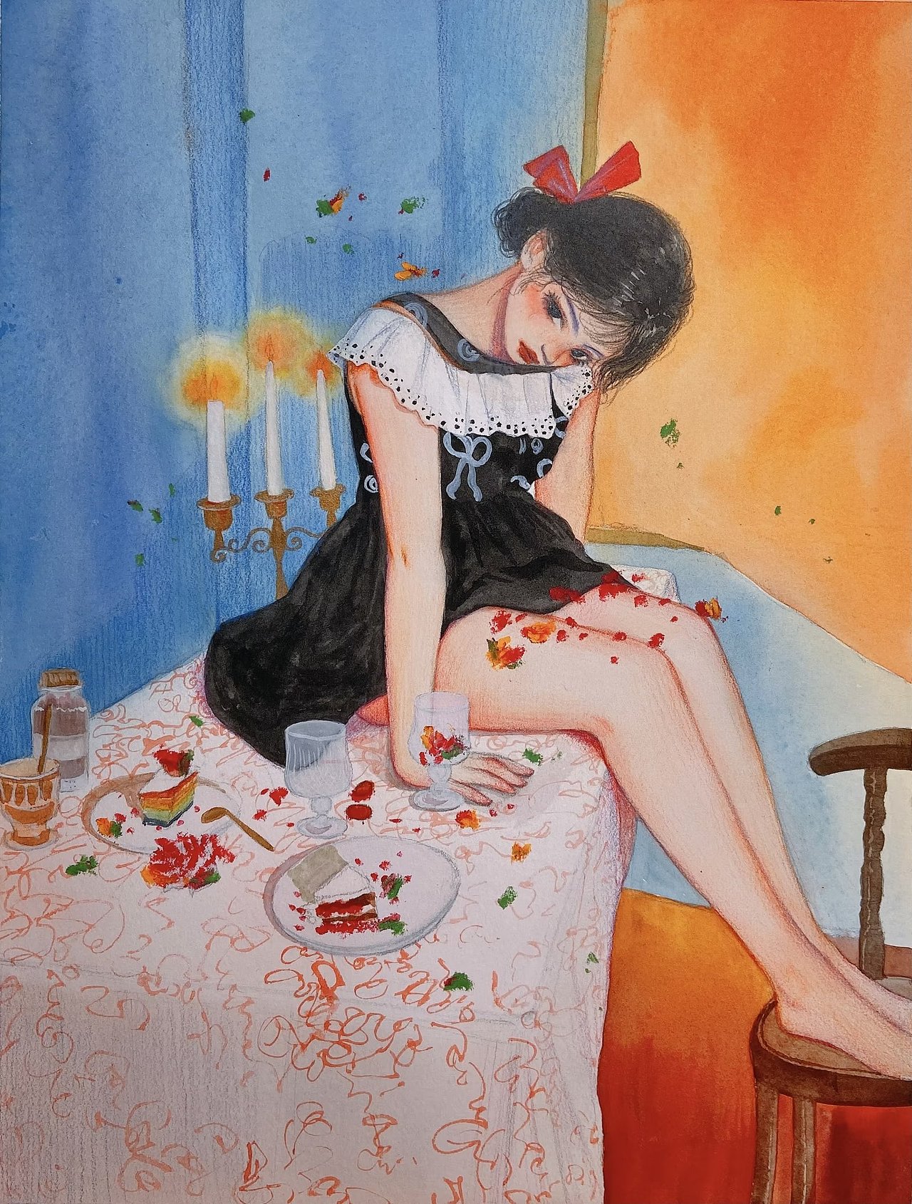 水彩合集（图ZMzUyMDI4MjA4） - 艺术插画 - 站酷设计师阿雅呀咿呀原创素材 - 站酷ZCOOL