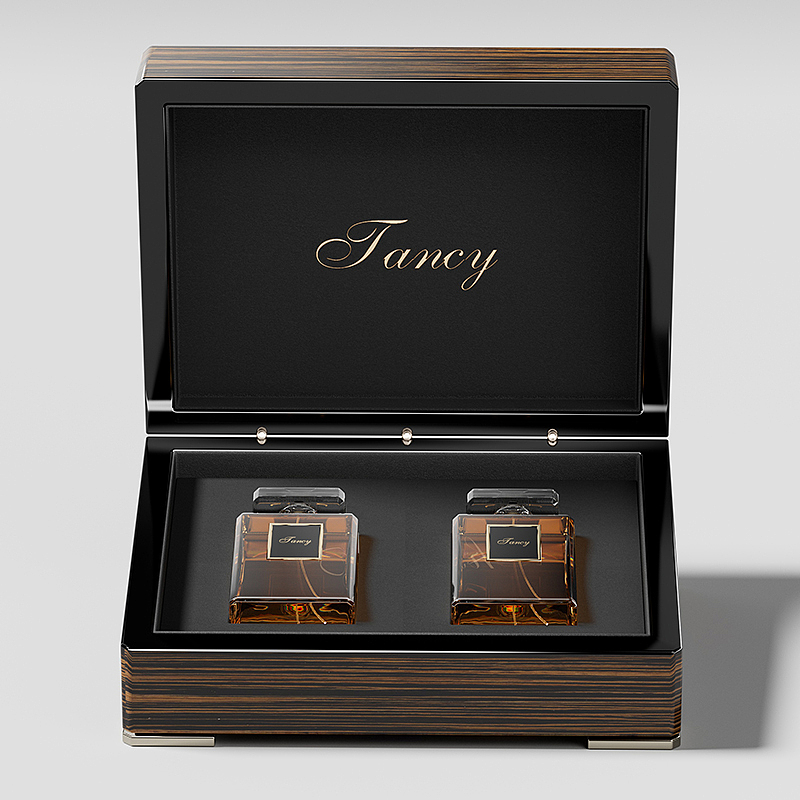 高端钢琴烤漆香水礼盒包装