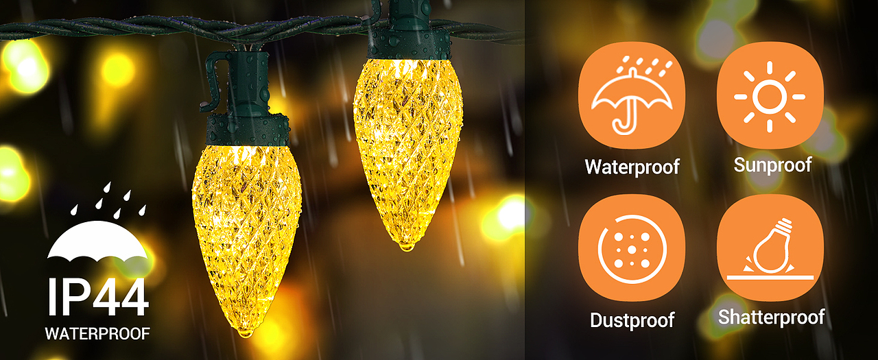 草莓灯圣诞灯串