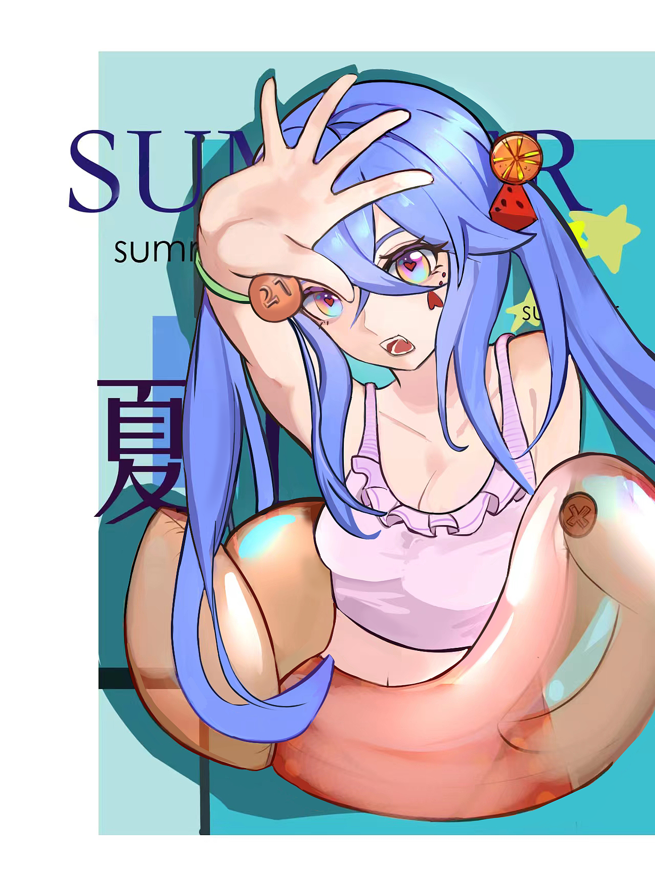 夏日少女海报（图ZMzI3NjgwNjA0） - 商业插画 - 站酷设计师秋刀鱼0v0原创素材 - 站酷ZCOOL
