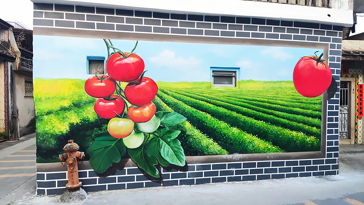 沙坝村美丽乡村墙绘