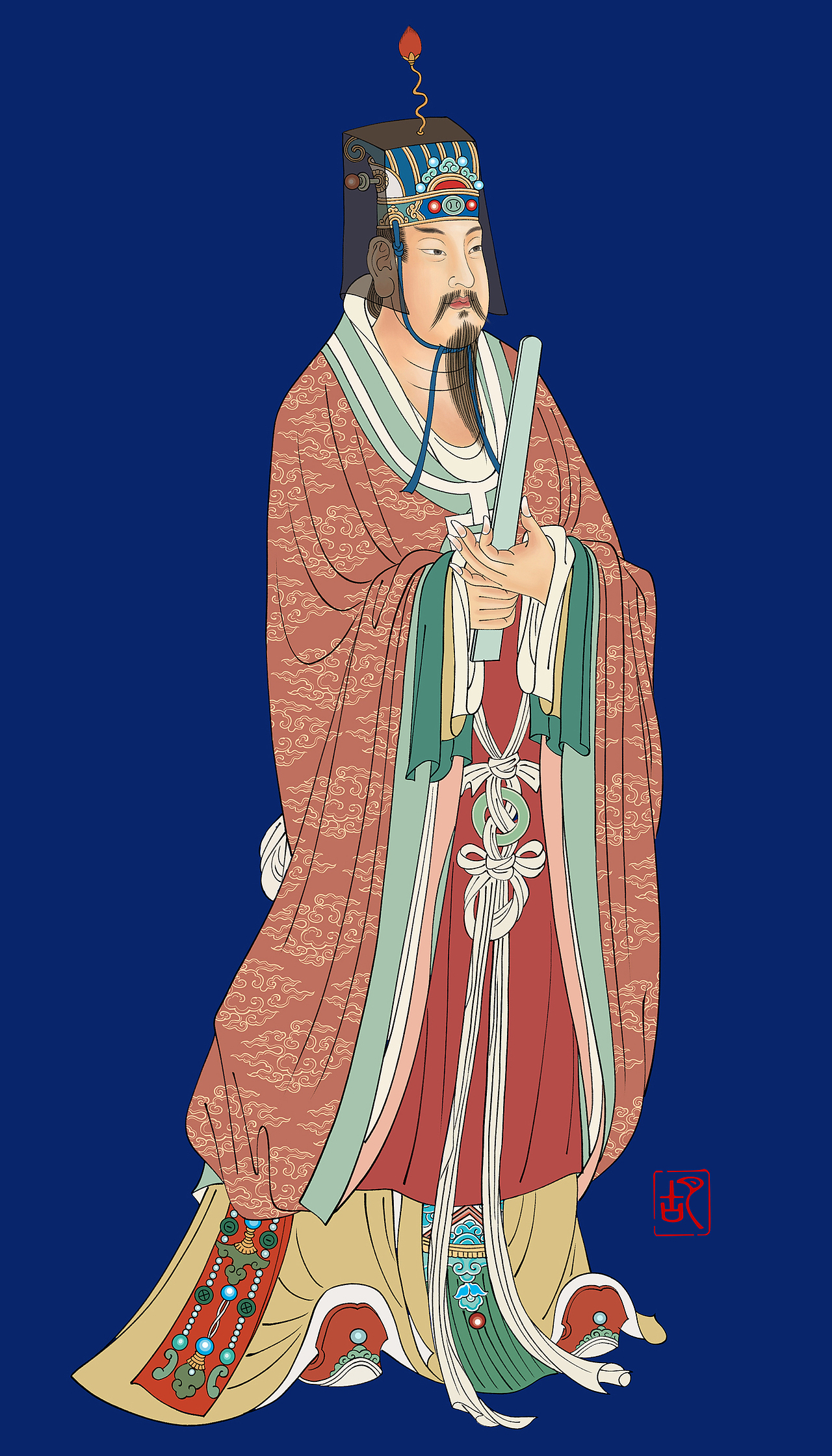 九皇（图ZMzUzNDU0MTEy） - 艺术插画 - 站酷设计师一江春水寒原创素材 - 站酷ZCOOL