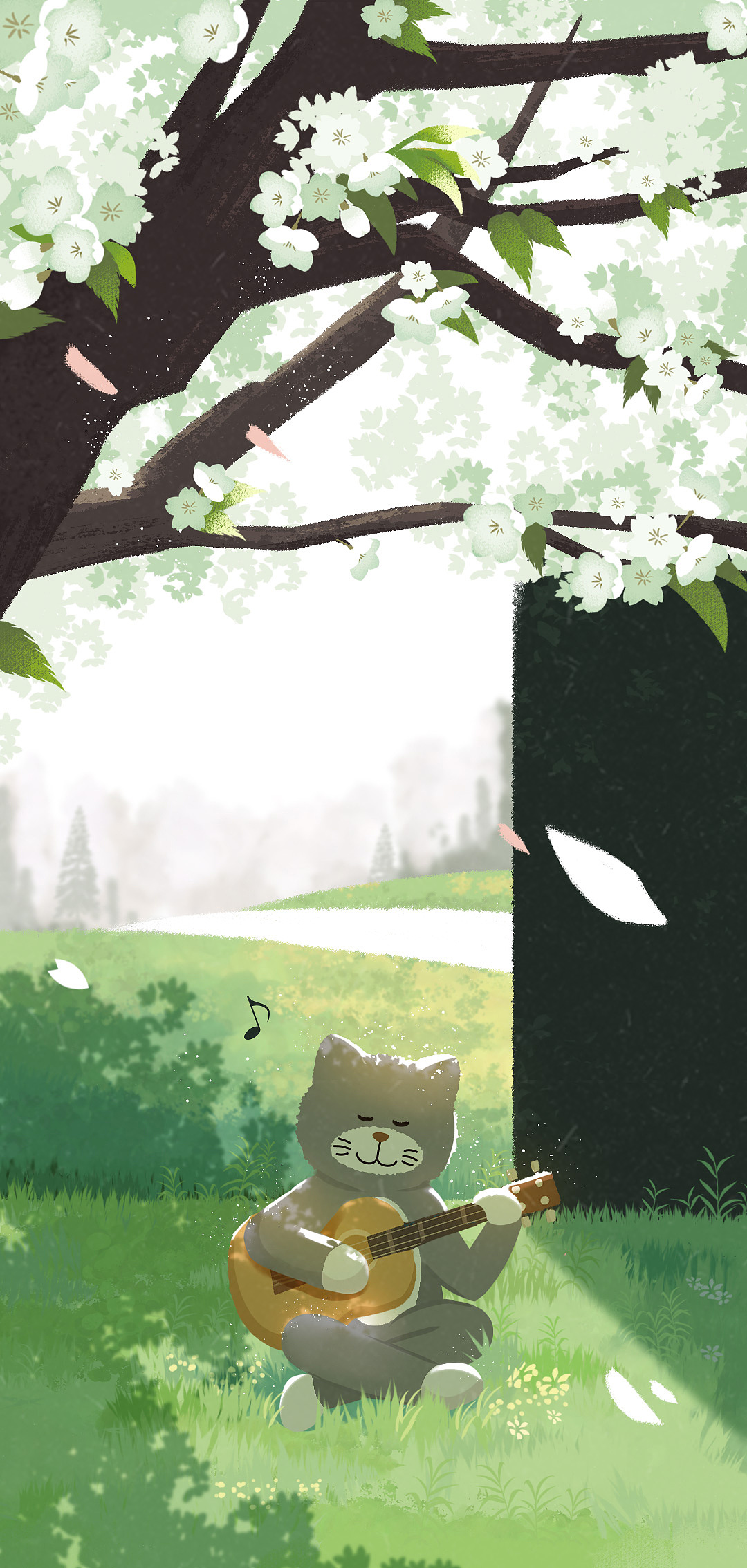 茶米猫画笔下的世界(手机壁纸)
