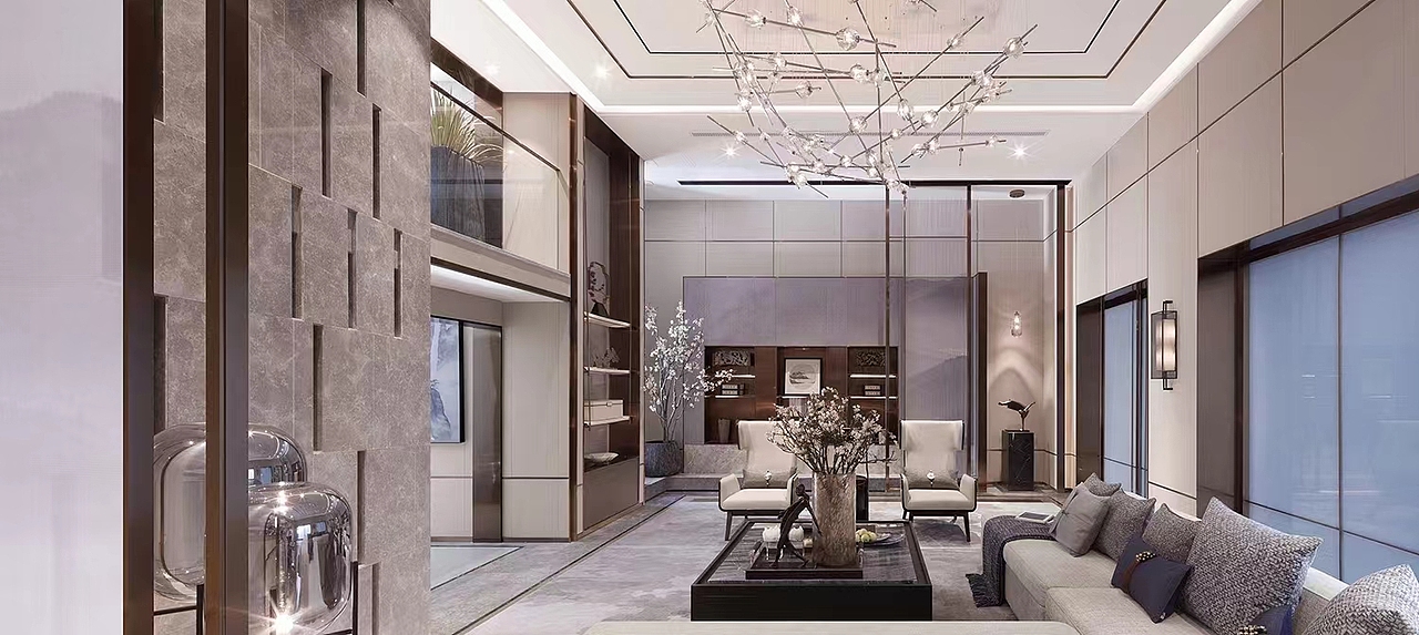 新中式讲究空间层次和跳跃感（图ZMzU4MDY4MTQ0） - 家装设计 - 站酷设计师吴瑶爱设计原创素材 - 站酷ZCOOL