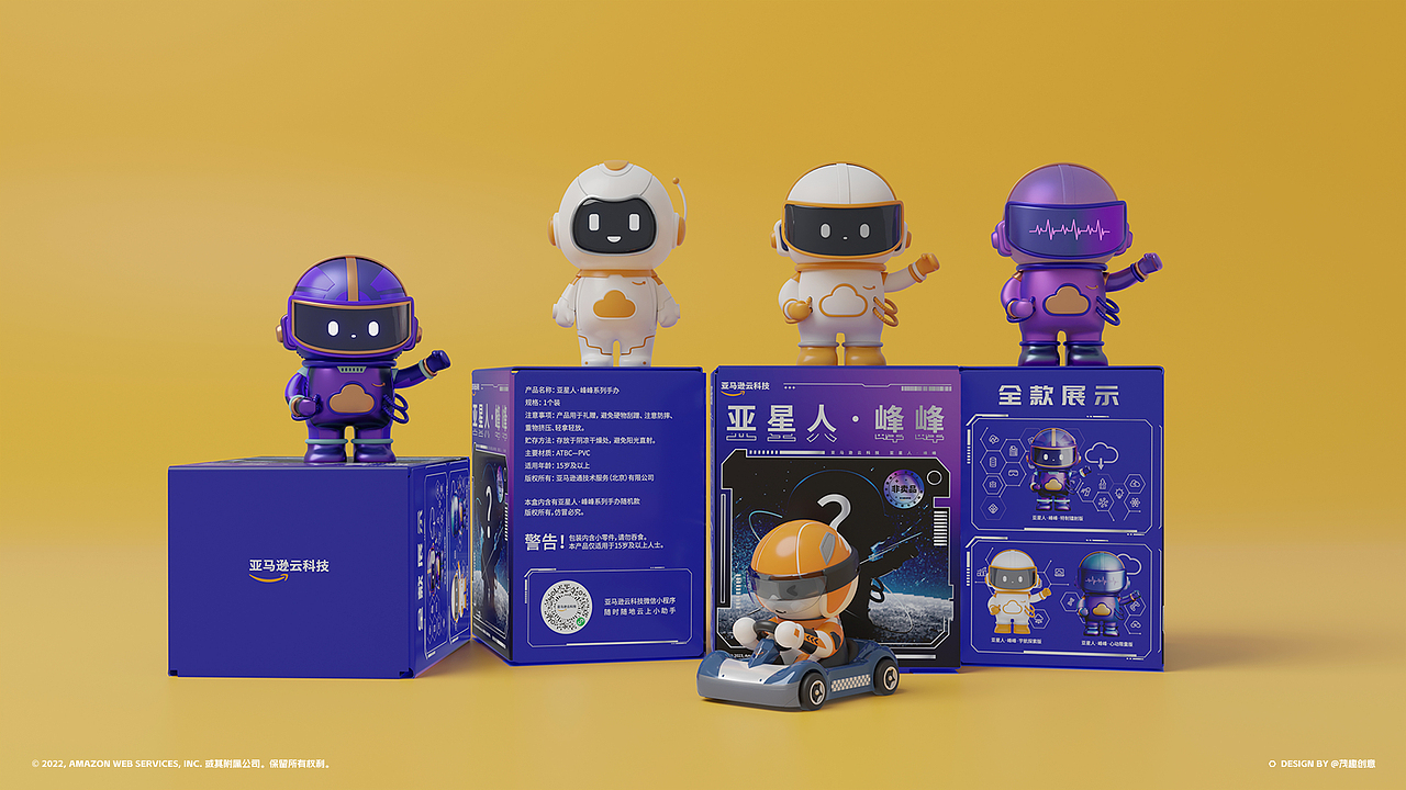 亚马逊云科技系列盲盒IP设计