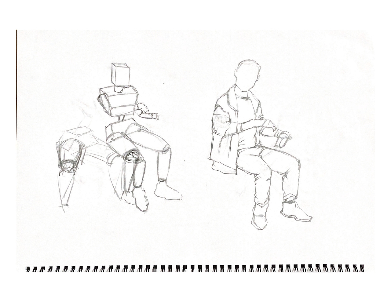 近期的人物速写学习