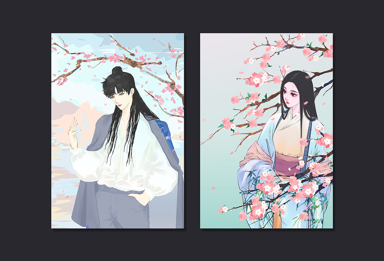 2021年的古风插画合集（图ZMjk4MjE2MjY0） - 商业插画 - 站酷设计师无糖092原创素材 - 站酷ZCOOL