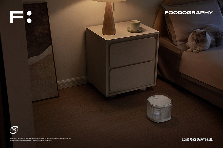 宠物产品摄影 | 霍曼宠物无线饮水机 X foodography