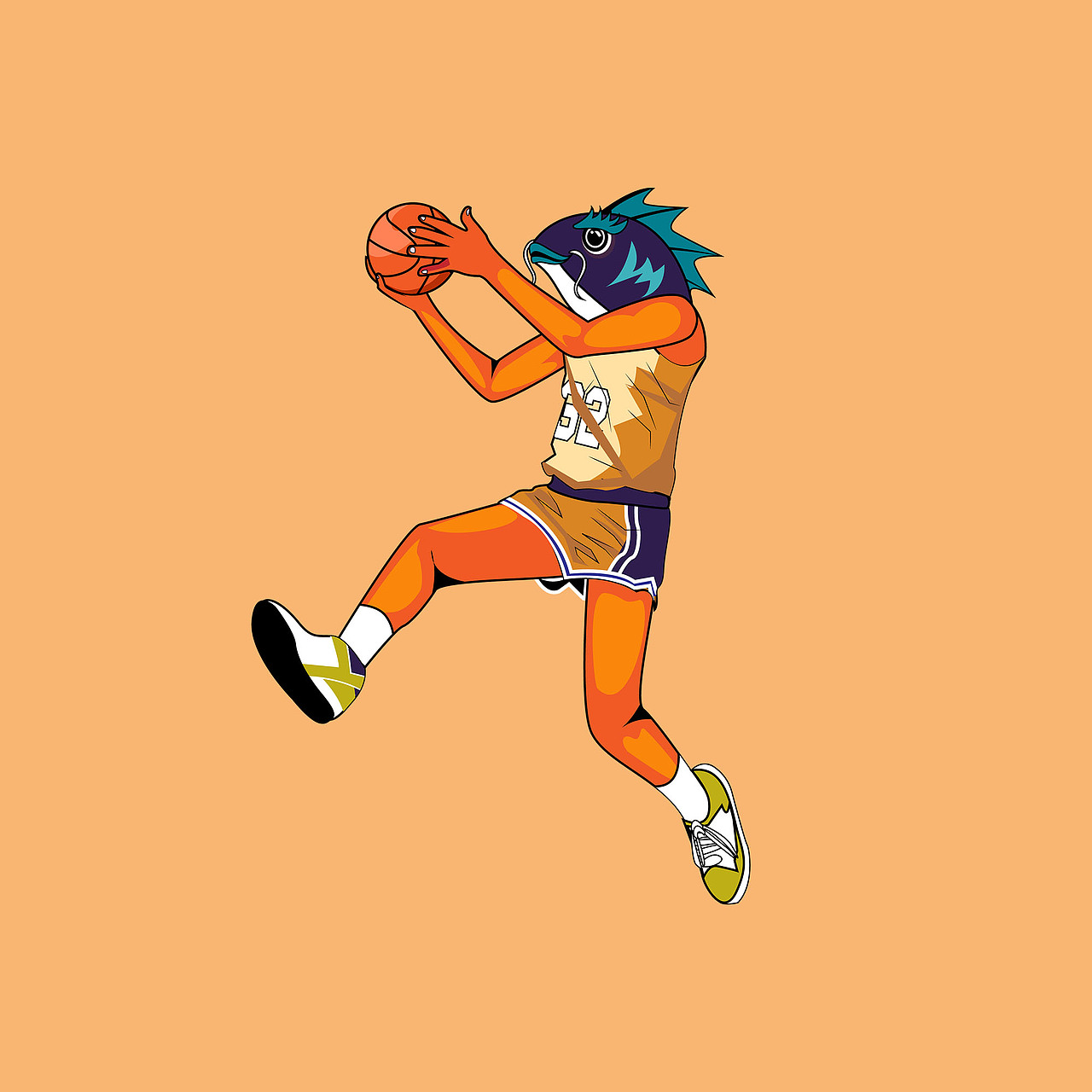 怪兽篮球（图ZMzEyMjMzOTI4） - 商业插画 - 站酷设计师流浪野猫原创素材 - 站酷ZCOOL