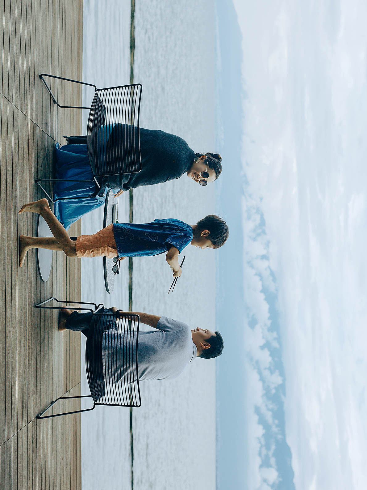 拍摄香港家庭的下午