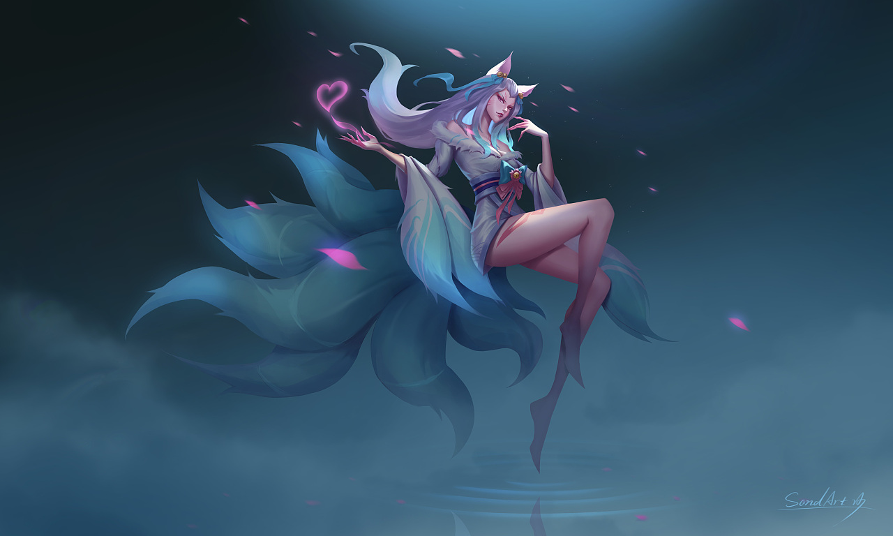 LOL同人创作 灵魂莲华狐狸