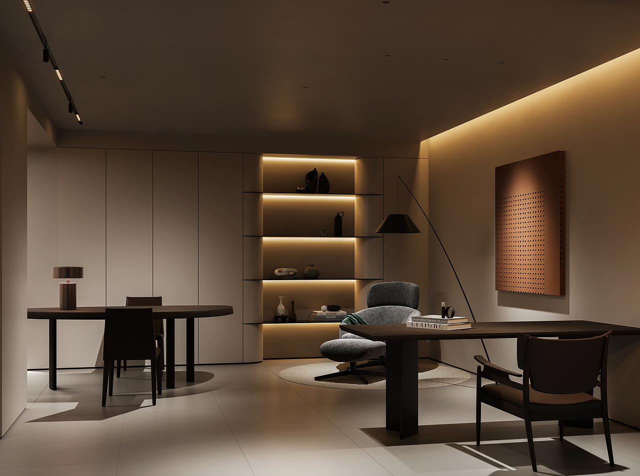 现代挑空别墅-未来效果图