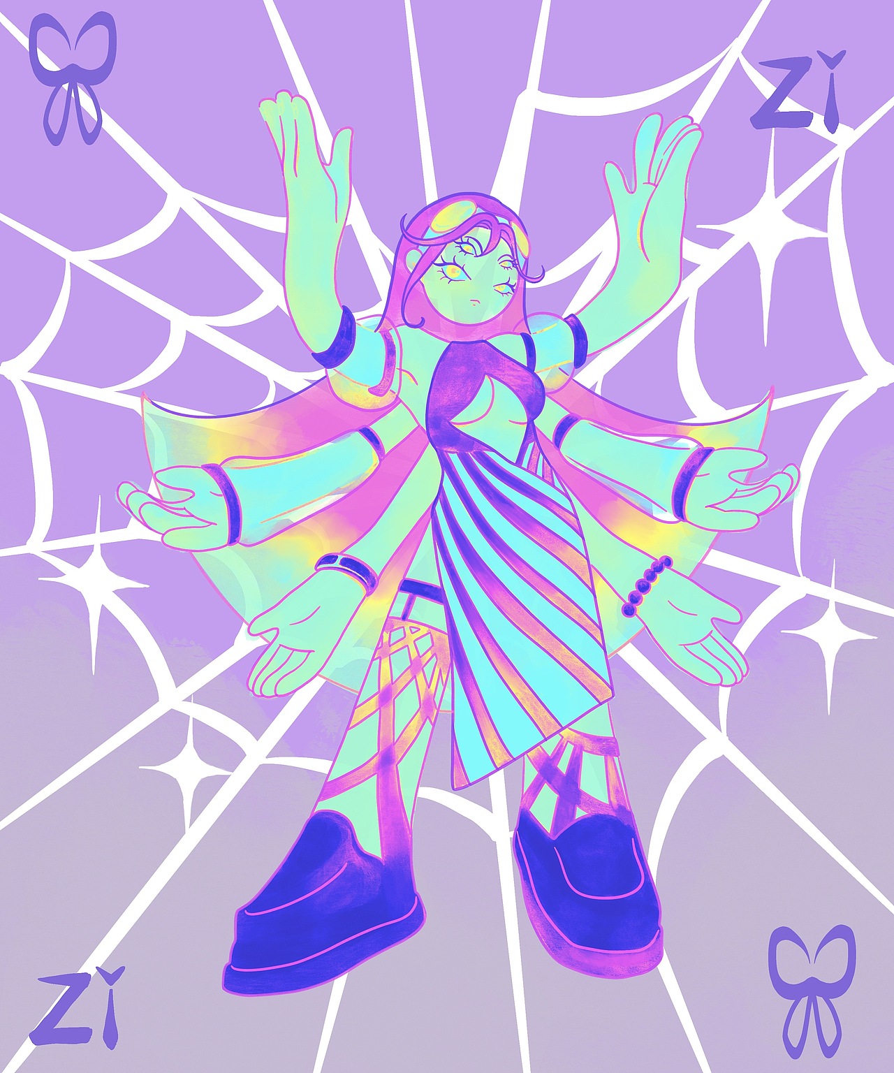 十色拟人插画❤️🧡💛💚💙🖤💜💗