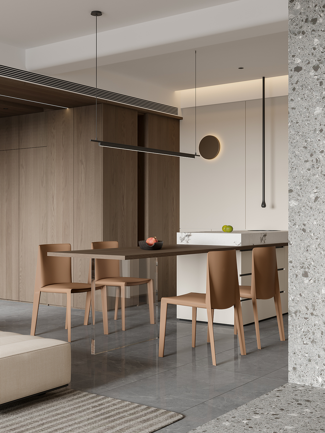 现代简约客餐厅