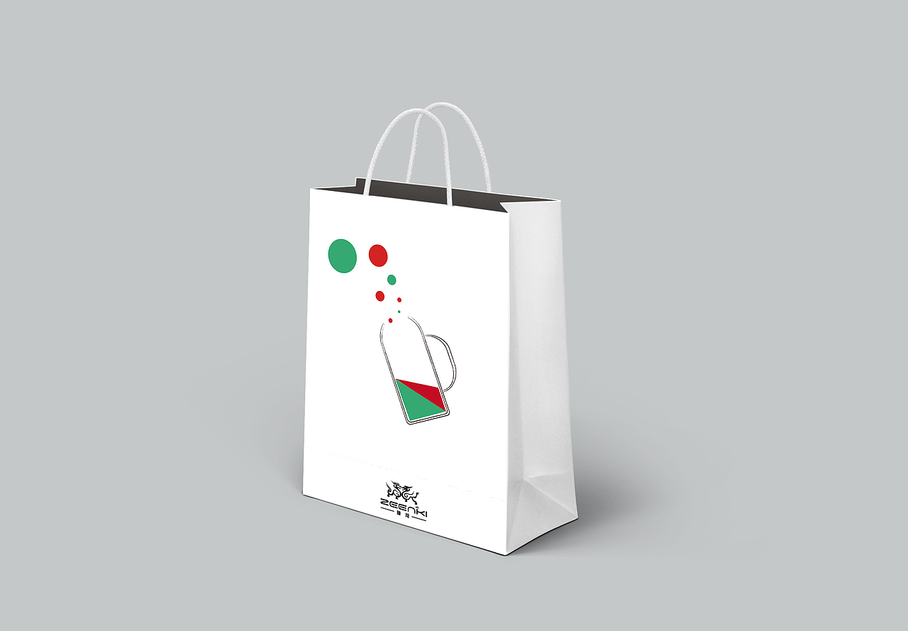 几何简约风包装袋设计