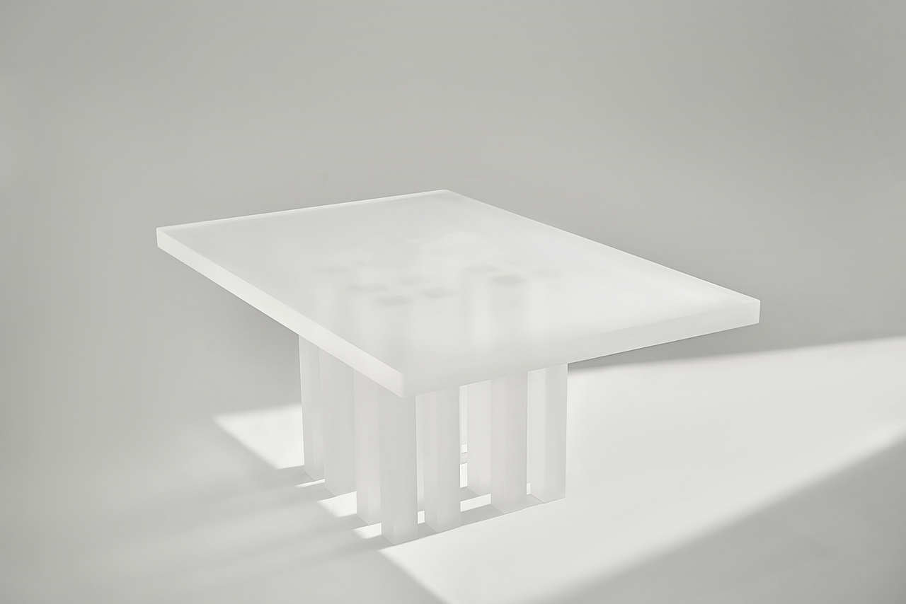 产品摄影 | 极简 设计 水晶桌