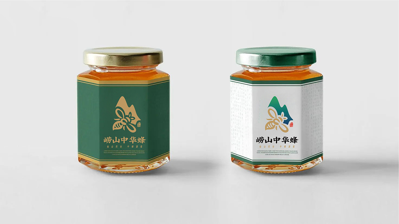 中华蜂蜂蜜标志设计