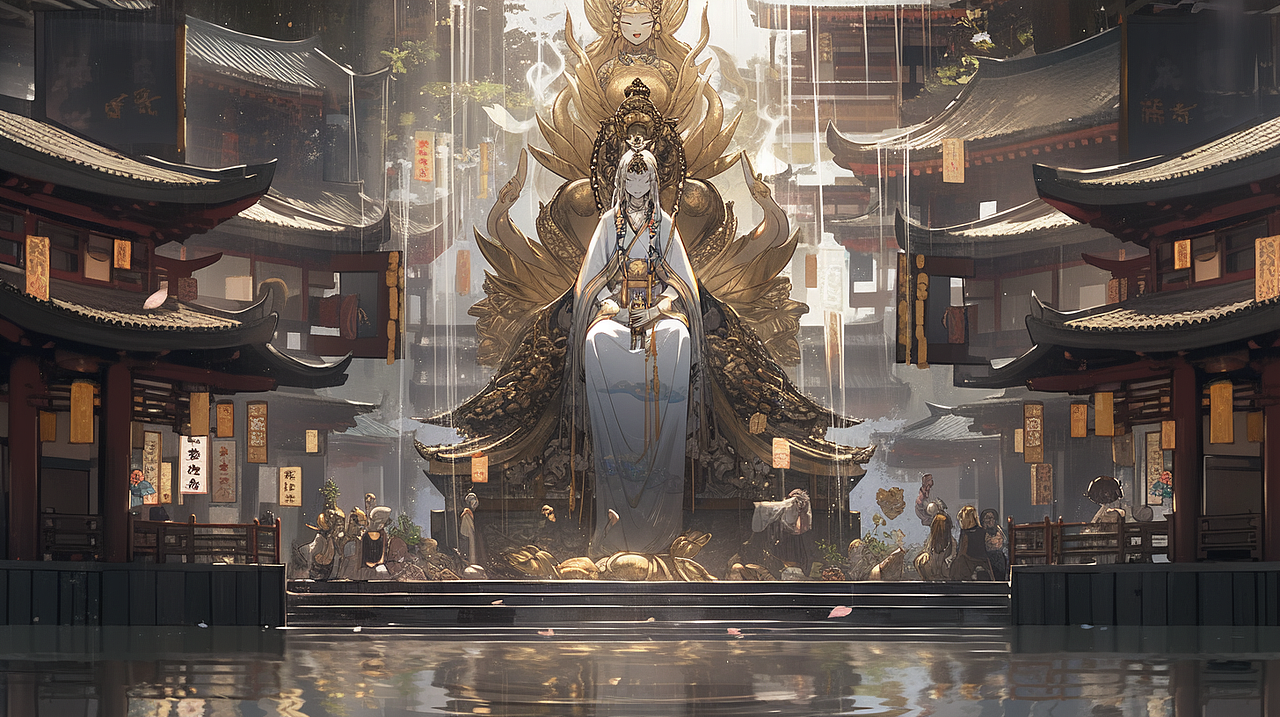 观音与众生相（AI绘画）（图ZMzM2OTQ5MzM2） - AI作品 - 站酷设计师青梅君418原创素材 - 站酷ZCOOL