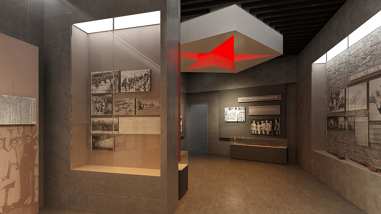 宝丰县国防教育展览馆（图ZMzAzODQwMTM2） - 展陈设计 - 站酷设计师MAGEE麦基孟佳衡原创素材 - 站酷ZCOOL