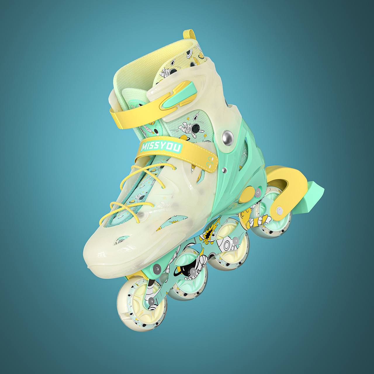 溜冰鞋建模渲染（图ZMzE5NTk2MDUy） - 产品 - 站酷设计师超人不会武功原创素材 - 站酷ZCOOL