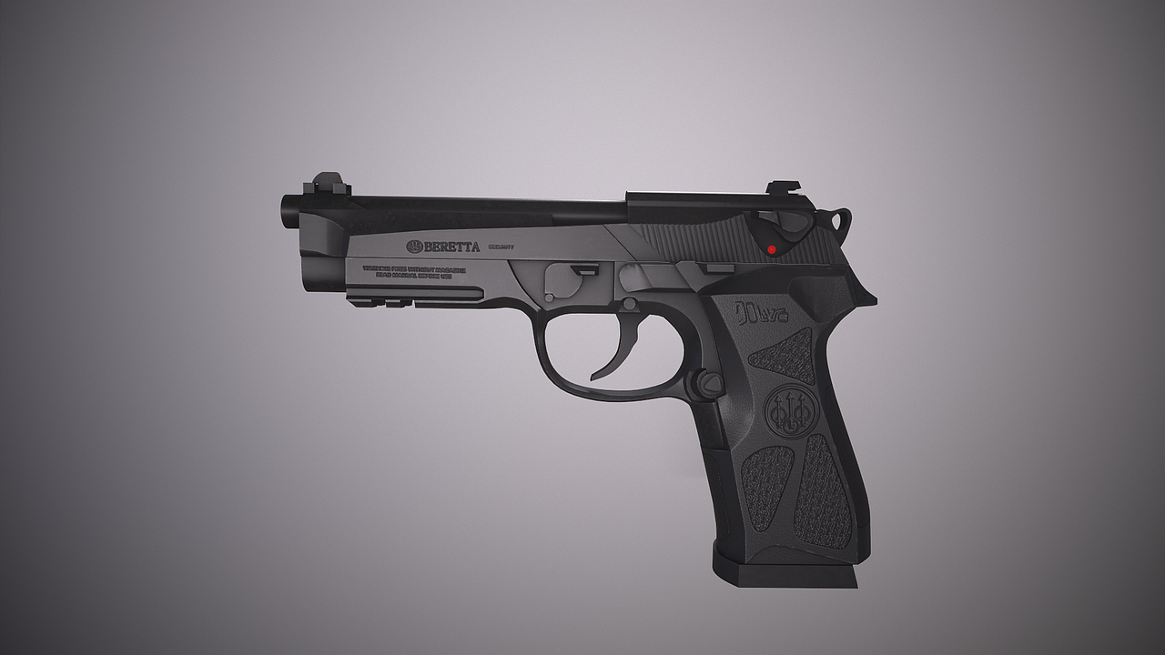 3dmax建模枪械模型