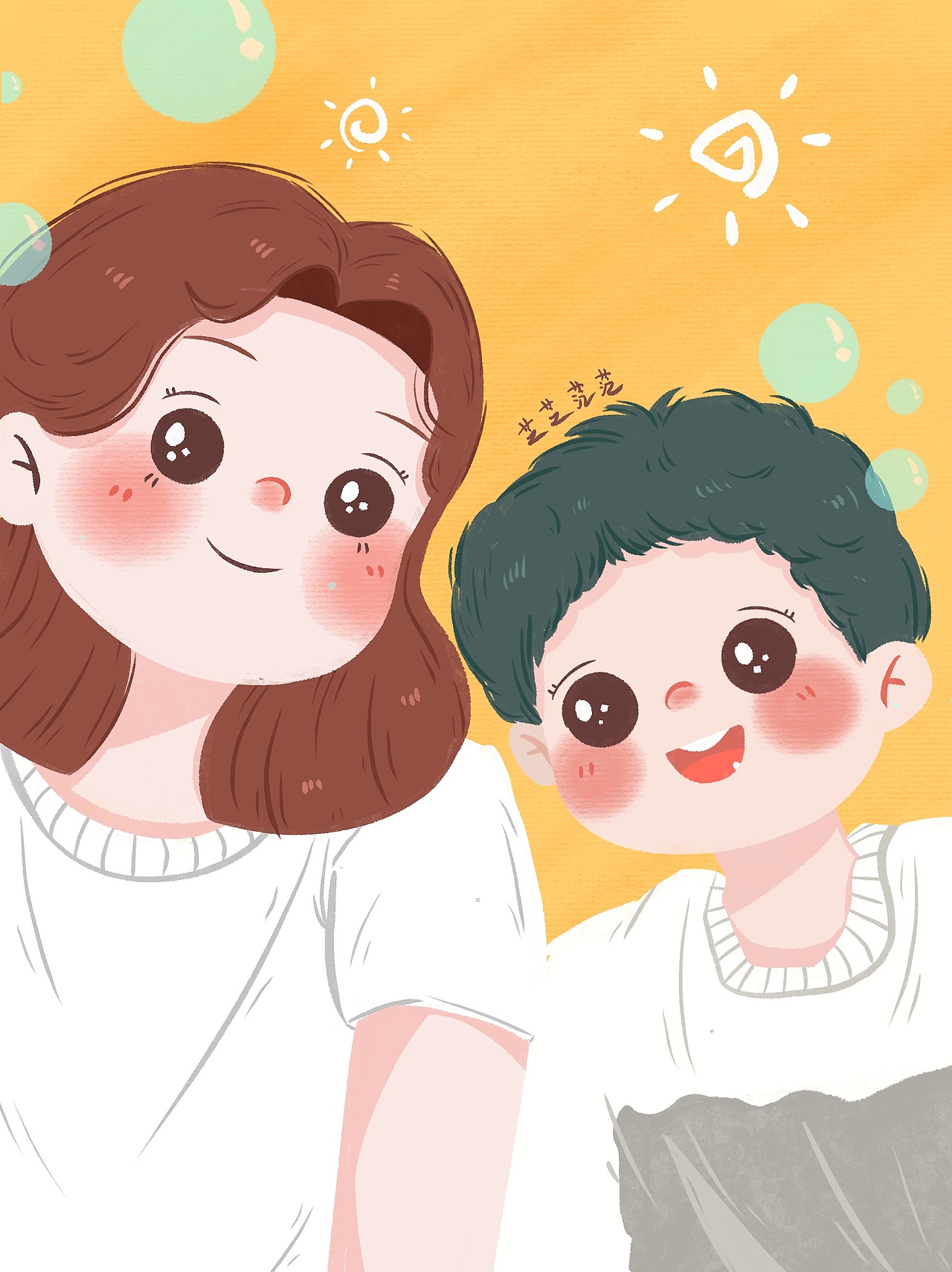 “我和家人”—儿插（图ZMzQwNzMyODY0） - 儿童插画 - 站酷设计师知之茫茫原创素材 - 站酷ZCOOL