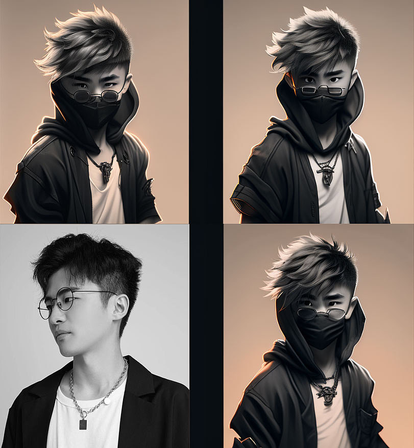 AI绘制卡通头像_象元设计工作室-站酷ZCOOL