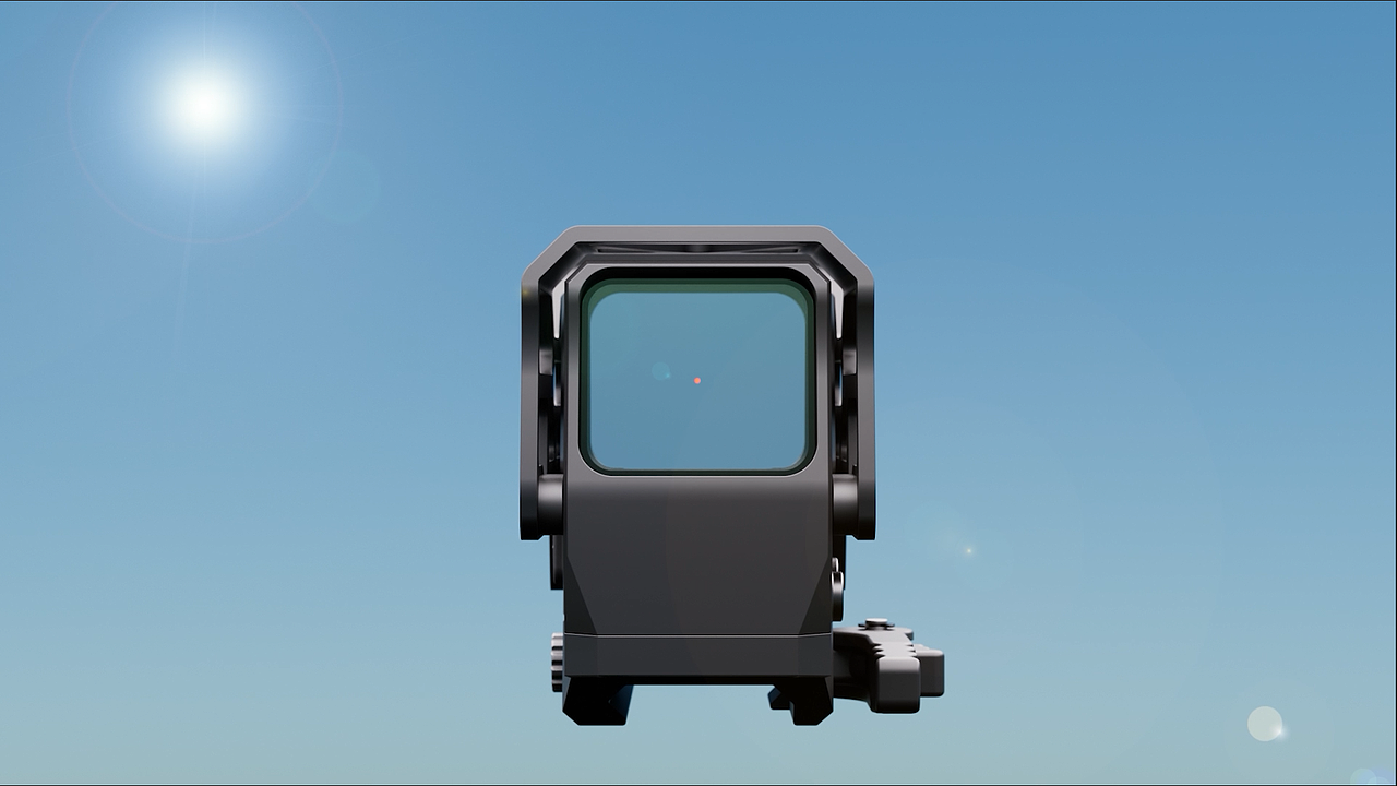 三维产品动画 | 步枪红点光学瞄准镜