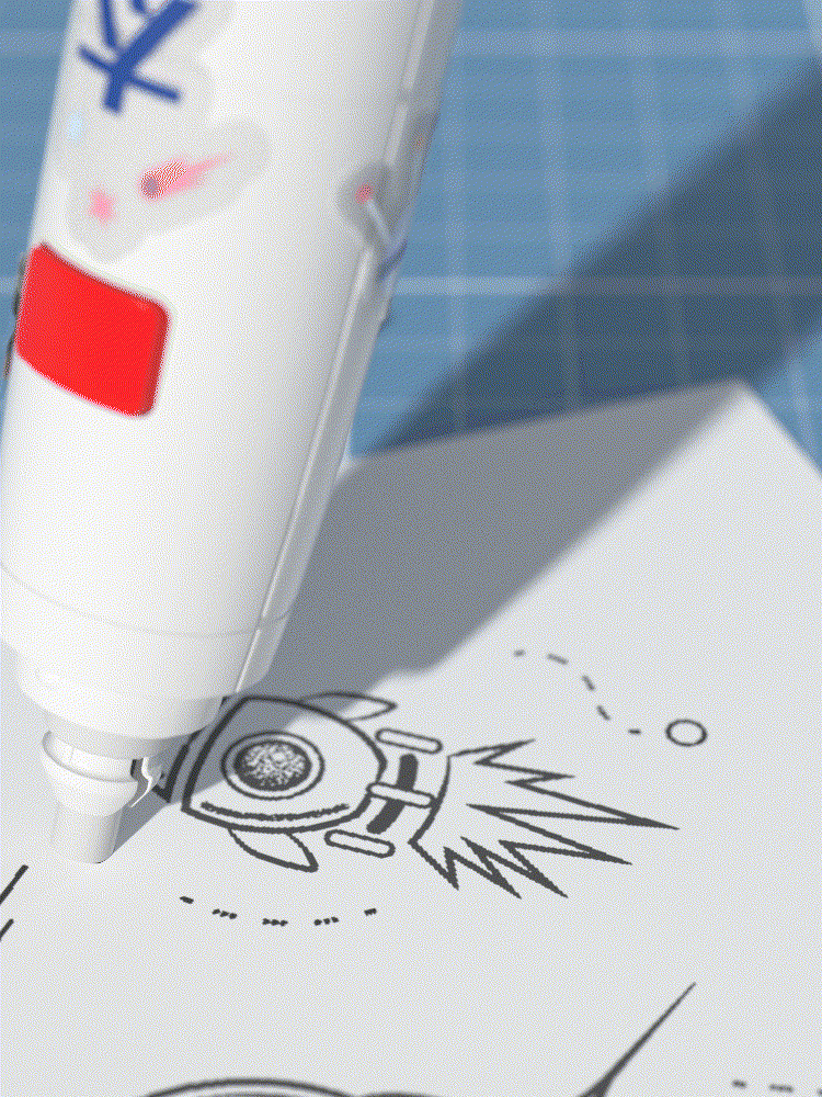 【火箭电动橡皮擦】创意产品动画——C4D