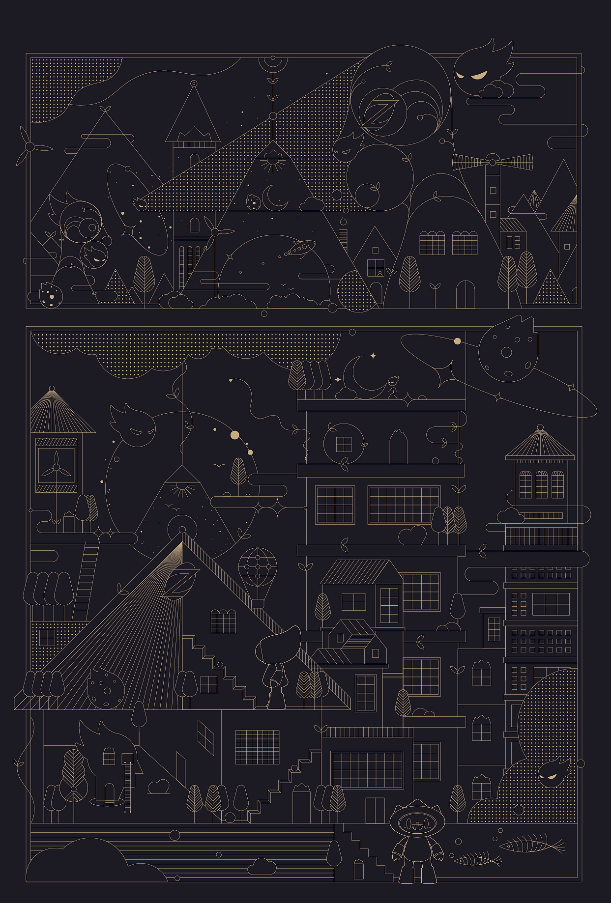 久违了!旅行丨相约异度空间丨站酷16周年贺图