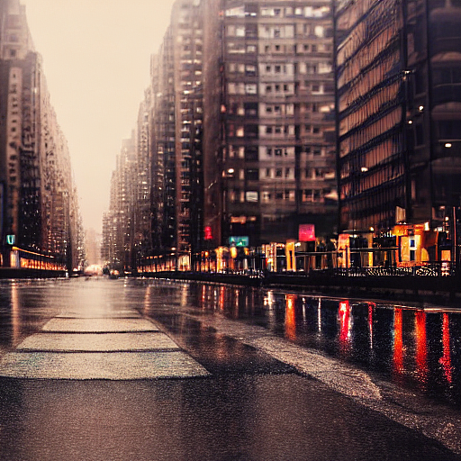 雨中的市景（图ZMzE1NDkzMzY4） - 创作习作 - 站酷设计师杉朗木原创素材 - 站酷ZCOOL