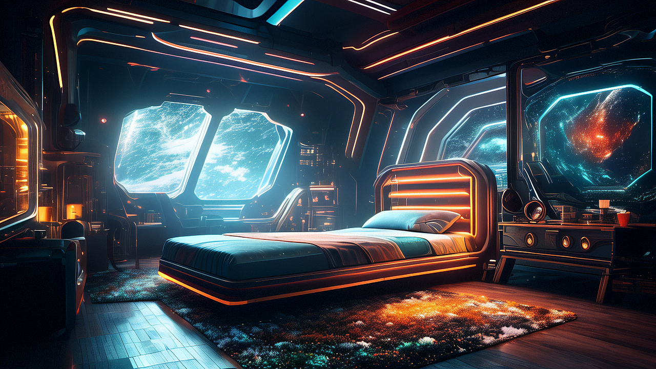 进入任意门,穿梭进入舒适的润空城卧室,不一样的舒适感