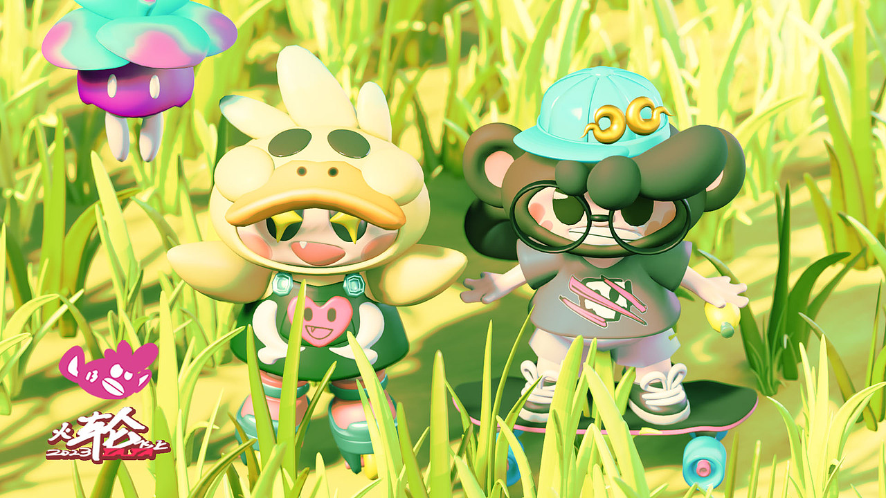 猴与鸭（图ZMzUzMTgyMjc2） - 人物/生物 - 站酷设计师火轮飞上原创素材 - 站酷ZCOOL