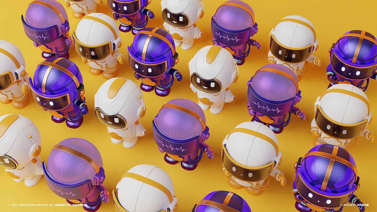 亚马逊云科技系列盲盒IP设计