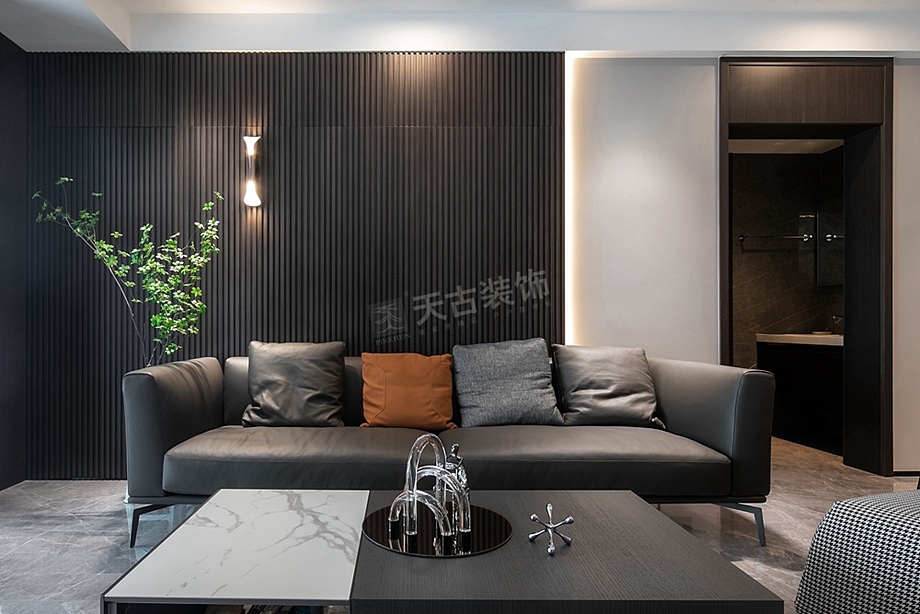 重庆万科御澜道装修完工实景,现代简约风设计效果图