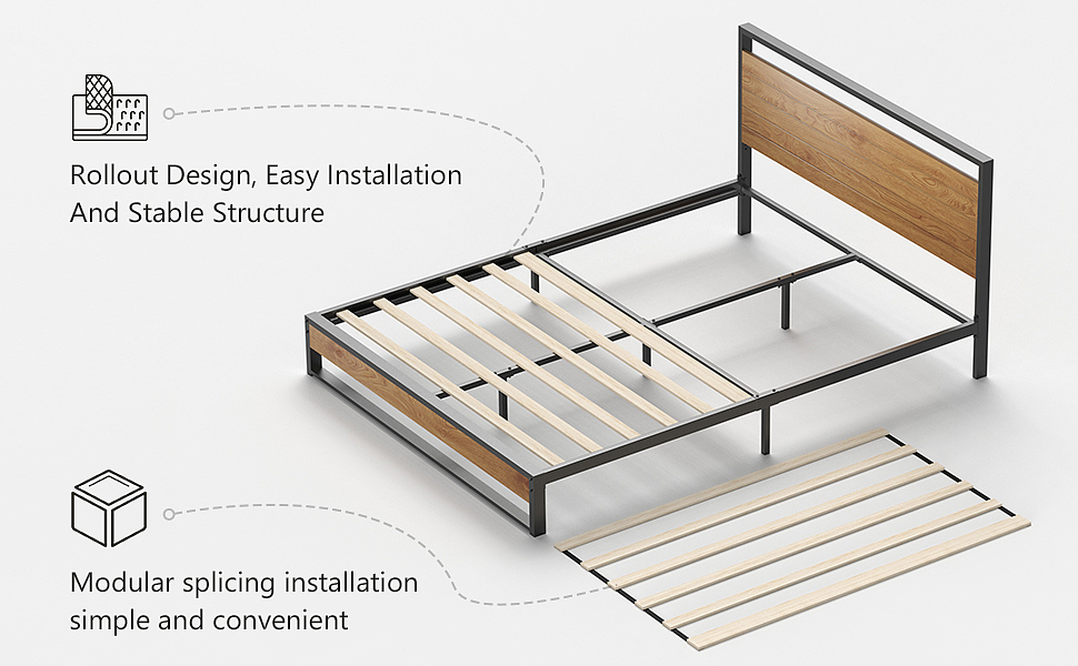 家具床亚马逊主图A+建模渲染设计
