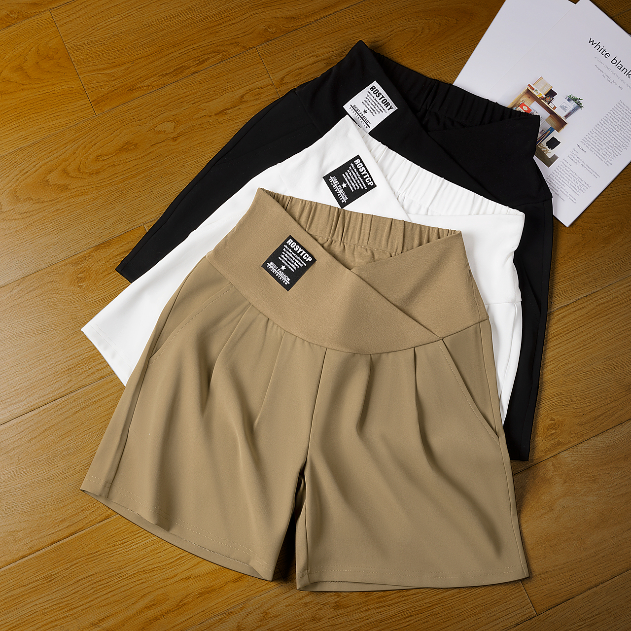 女裤摄影 | 冰丝孕妇裤拍摄✖短裤服装静物摄影后期（图ZMzQyMzMyNTQ4） - 产品摄影 - 站酷设计师斑驳视觉原创素材 - 站酷ZCOOL