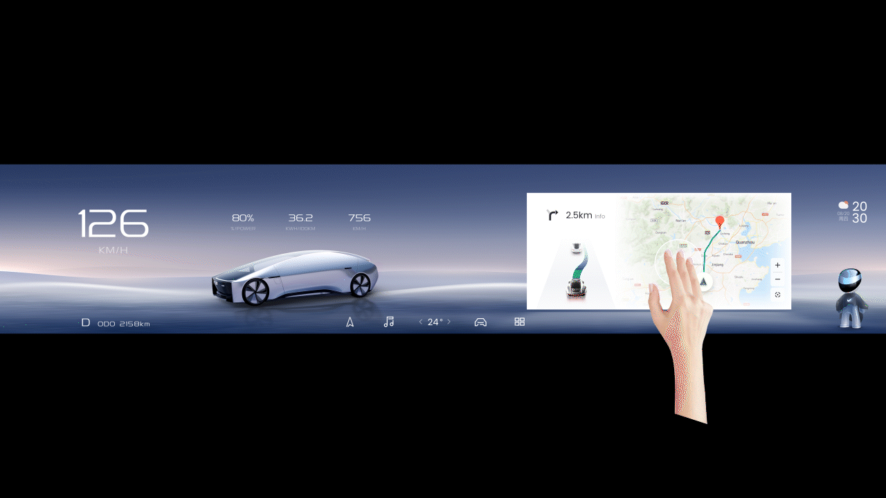 三种风格的双联屏HMI设计