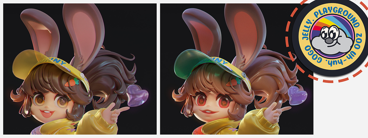 元気Bunny（圖ZMzMyMTkxNzM2） - 人物/生物 - 站酷設(shè)計師Jellytt原創(chuàng)素材 - 站酷ZCOOL