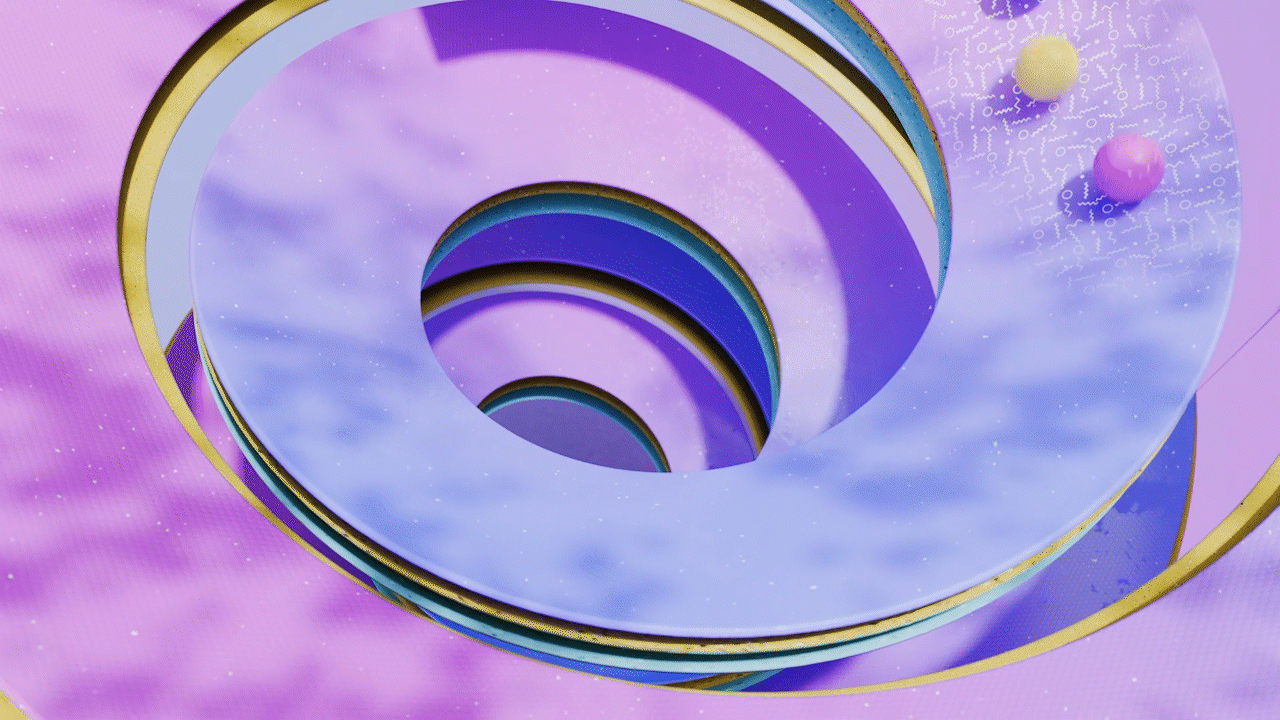 C4D微软风格小球动画