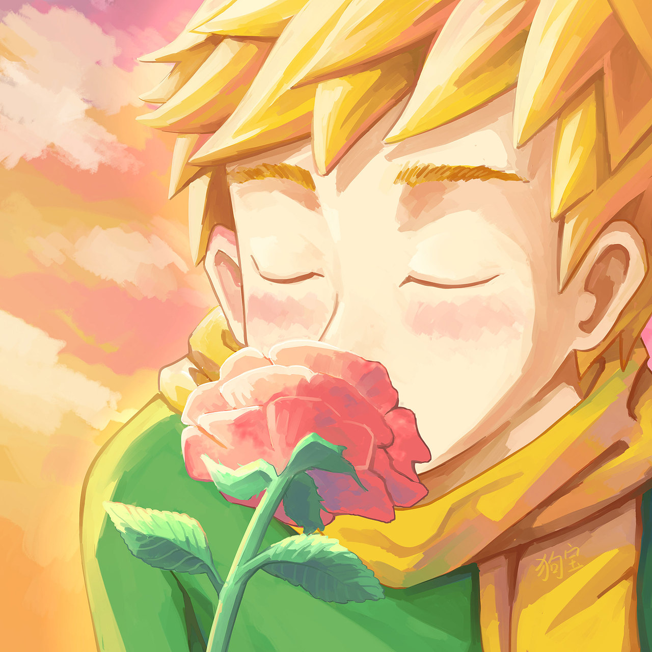 花不是用来听的,而是要用眼睛看,用鼻子闻.